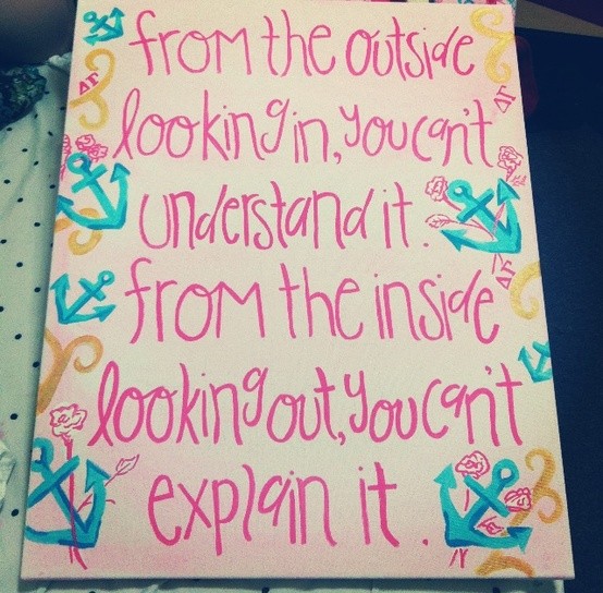 Custom Canvases: Sorority quote