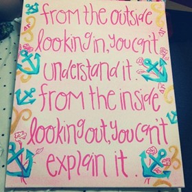 Custom Canvases: Sorority quote